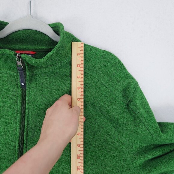 The North Face Sweater Mens Extra Large Green Fleece Half Zip Pullover Casual - Picture 4 of 11